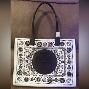 Tory Burch Ivory Pisces Ella Tote